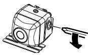 KENWOOD CMOS-310 - Instalar a câmara/Ajustar o seu ângulo - 1