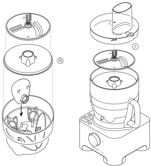 KENWOOD FP950 - utilisation de l'espace de rangement - 1