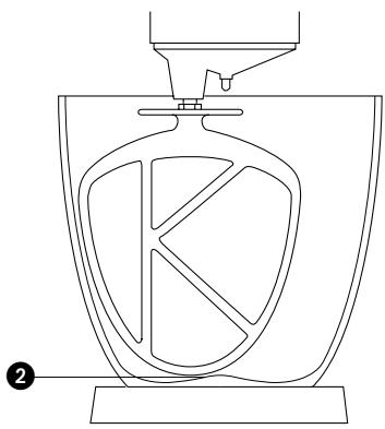 KENWOOD KM300 - Einstellung und Anwendung des runden/D-förmigen Spritzschutzes (falls vorhanden) - 2