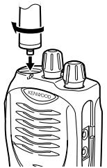 KENWOOD TK-3160 - INSTALLING THE (OPTIONAL) ANTENNA - 1