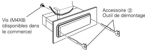 KENWOOD KDC-F327 - Retrait de l'appareil - 1