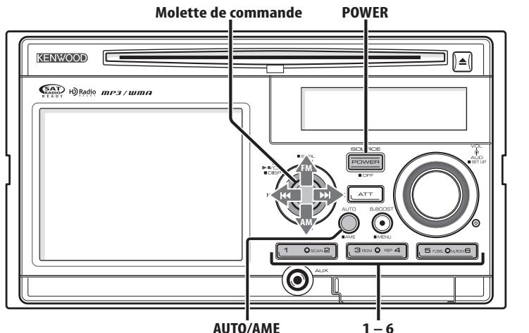 KENWOOD DNR-1000U - Choisir le dossier à - 1