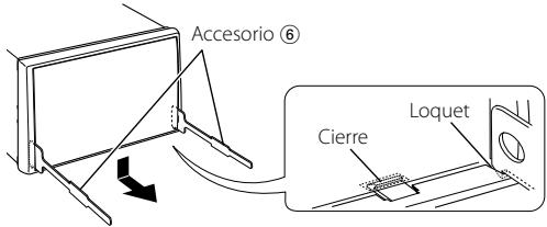 KENWOOD DNX7120 - Desinstalación del marco duro de goma (escudete) - 1