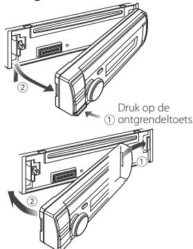KENWOOD KDC-BT53U - Het voorpaneel verwijderen/ bevestigen - 1