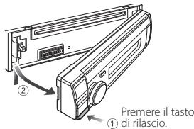 KENWOOD KDC-BT53U - Rimuovere / Inserire il frontalino - 1