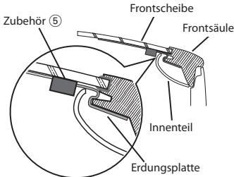 KENWOOD KDC-BT53U - - Beim Installieren der Antenne auf der linken Seite - 2