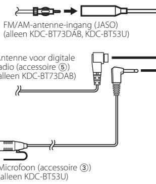 KENWOOD KDC-BT53U - De kabels met de aansluitingen verbinden - 2