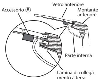 KENWOOD KDC-BT53U - - Quando si installa l'antenna sul lato sinistro - 2