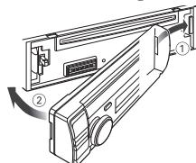 KENWOOD KDC-BT53U - Rimuovere / Inserire il frontalino - 2