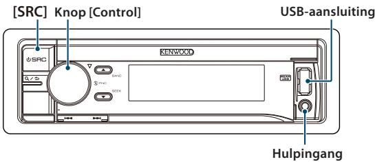 KENWOOD KDC-BT53U - Het voorpaneel verwijderen/ bevestigen - 3