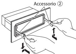 KENWOOD KDC-BT53U - Rimozione dell'unità - 1