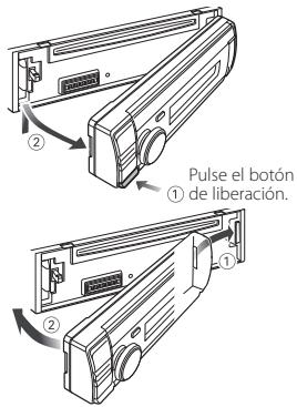 KENWOOD KDC-BT53U - Extracción/instalación de la placar frontal - 1
