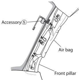 KENWOOD KDC-BT53U - - When installing the antenna on the left side - 4