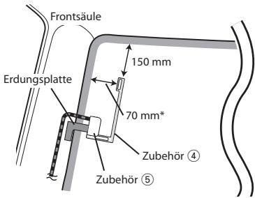 KENWOOD KDC-BT53U - Bestimmen des Ortes der Antenneninstallation - 1