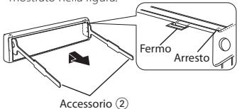 KENWOOD KDC-BT53U - Rimozione del supporto - 1