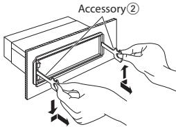 KENWOOD KDC-BT53U - Removing the unit - 1