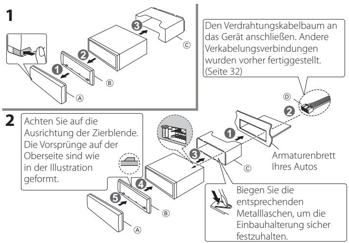 KENWOOD KDC-DAB43U - Installieren des Geräts - 1