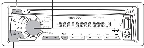KENWOOD KDC-DAB4557U - Voorbereiding/Starten - 1