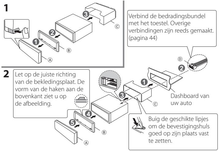 KENWOOD KDC-DAB4557U - Installeren van het toestel - 1