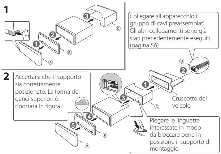 KENWOOD KDC-DAB4557U - Installazione dell'unità - 1
