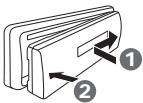 KENWOOD KDC-DAB4557U - How to attach/detach the faceplate - 1