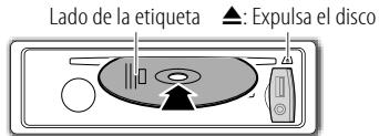 Lado de la etiqueta ▲: Expulsa el disco