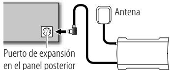 Puerto de expansión en el panel posterior Antena