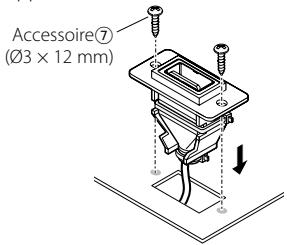KENWOOD KDC-X592 - Montage du support USB - 3