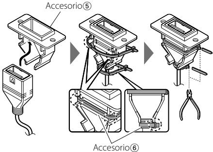KENWOOD KDC-X592 - Montaje del soporte USB - 2