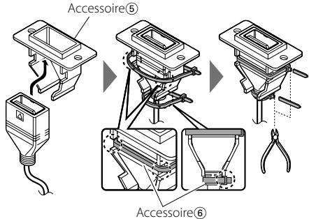 KENWOOD KDC-X592 - Montage du support USB - 2