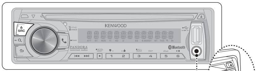 KENWOOD KDC-X696 - Écoute d'un autre appareil extérieur - 1