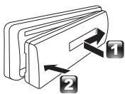 KENWOOD KDC-X696 - How to attach/detach the faceplate - 1