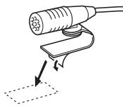 KENWOOD KDC-X696 - Installation du microphone (KDC-X696 uniquement) - 1