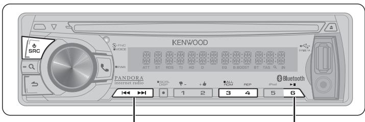 KENWOOD KDC-X696 - Ecoute d'un Bluetooth audio - 1