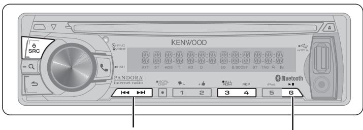 KENWOOD KDC-X696 - Listening to a Bluetooth Audio - 1