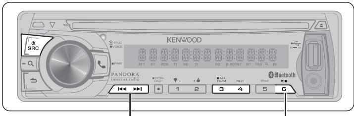 KENWOOD KDC-X696 - Escuchar el audio del Bluetooth - 1
