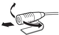 KENWOOD KDC-X696 - Installation du microphone (KDC-X696 uniquement) - 3