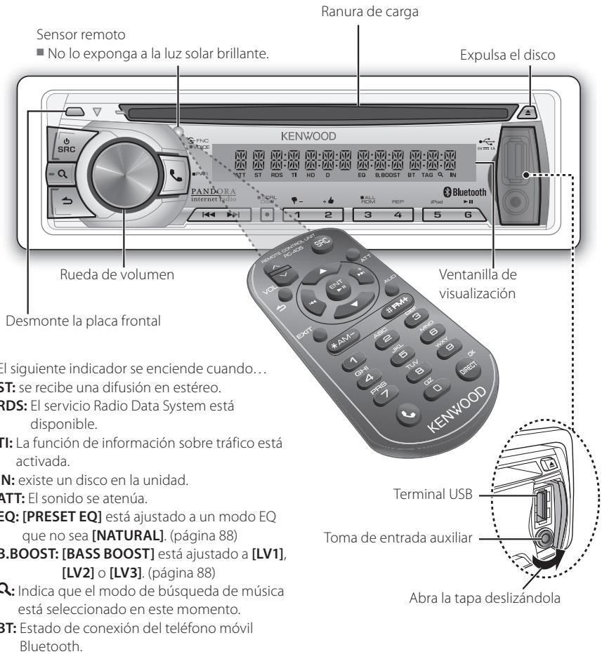 KENWOOD KDC-X696 - Ajustes iniciales previos a las operaciones - 1