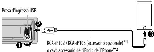 KENWOOD KDC-BT45U - Avviare l'ascolto - 1