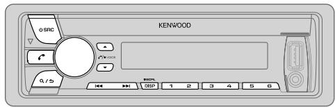 KENWOOD KDC-BT45U - Realice los ajustes para recibir una llamada - 1