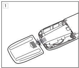OLYMPUS VN-180 - Installing the Batteries - 1