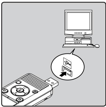 OLYMPUS WS-811+ME-51 - Connecter l'enregistreur à votre ordinateur - 2