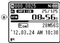 OLYMPUS WS-811+ME-51 - Appuyez sur la touche OK. - 1