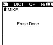 OLYMPUS DS'5500 - Effacement de fichiers - 4