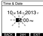 OLYMPUS DS'5500 - Appuyez sur la touche l ou l pour sélectionner l'élément à configurer. - 1