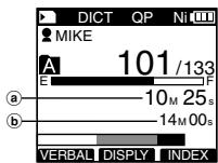 OLYMPUS DS'5500 - Mettez le commutateur en position REC () pour démarrer l'écrasement. - 1