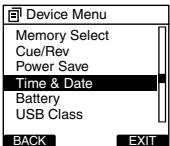 OLYMPUS DS'5500 - Modifier l'heure et la date - 1