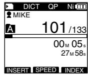 OLYMPUS DS'5500 - Mettez le commutateur en position STOP (■) là où vous souhaitez interrompre la lecture. - 1