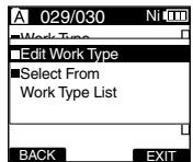 OLYMPUS DS'5500 - Modification des informations de type de travail - 2