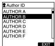 OLYMPUS DS'5500 - Appuyez sur la touche ok/menu pour sélectionner l'identifiant. - 1